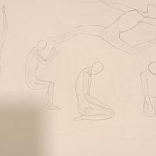 Mi proyecto del curso: Dibujo anatómico para principiantes (Catálogo de poses). Un projet de Beaux Arts, Esquisse , Dessin au cra, on, Dessin, Dessin réaliste , et Dessin anatomique de andrea0727 - 21.02.2024