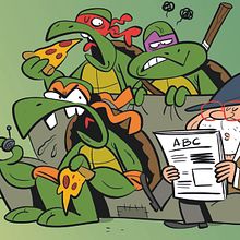"Tortugas Ninja vs Villarejo" (Revista El Jueves). Un proyecto de Cómic e Ilustración digital de Raúl Salazar - 21.02.2024