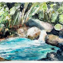 Mein Abschlussprojekt für den Kurs: Realistische Landschaften in Aquarell malen. Fine Arts, Painting, Sketching, Watercolor Painting, and Naturalistic Illustration project by josef_lermer - 02.21.2024