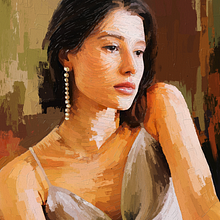 She is Beatriz Zschaber - My Project in Portrait Painting by Rod Lovell. Traditional illustration, Pencil Drawing, Drawing, Portrait Drawing, Realistic Drawing, Artistic Drawing, Digital Drawing, Figure Drawing, Colored Pencil Drawing, Painting, Watercolor Painting, Acr, lic Painting, Oil Painting, Digital Painting, Gouache Painting, Digital Illustration, Editorial Illustration, Arts, Crafts, and Fine Arts project by Rod Lovell - 02.20.2024