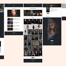 Diseño web para portfolio de actriz. Un progetto di Web design e UX / UI di Vicente Sendra Rocher - 02.01.2024