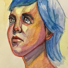 Mi proyecto del curso: Retrato contemporáneo en acuarela. Un proyecto de Bellas Artes, Pintura, Pintura a la acuarela y Dibujo de Retrato de Jaime Daroca - 21.02.2024