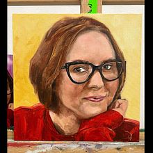 My project for course: Portrait Painting with Oil: Explore Light and Shade. Fine Arts, Painting, and Oil Painting project by Nataliia Demianenko - 02.18.2024
