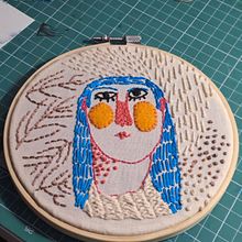 Mi proyecto del curso: Bordado contemporáneo con puntos tradicionales mexicanos Ein Projekt aus dem Bereich H, werk, Stickerei, Weben und Textildesign von c_fres - 21.02.2024