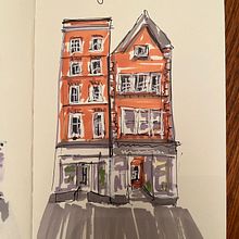 Clare's House Sketches . Architectural Illustration project by clarechapman1908 - 02.22.2024