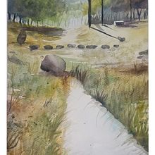 Mi proyecto del curso: Paisajes naturales en acuarela. Un proyecto de Bellas Artes, Pintura y Pintura a la acuarela de Eli Candiani - 22.02.2024