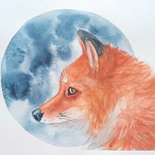 Mi proyecto del curso: Retratos expresivos de animales en acuarela. Un proyecto de Ilustración tradicional, Pintura a la acuarela, Dibujo realista e Ilustración naturalista				 de Eli Candiani - 22.02.2024