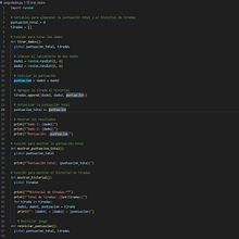 Mi proyecto del curso: Introducción a la programación con Python - Juego de dados. Programming, and Web Development project by Antón Flores - 02.22.2024
