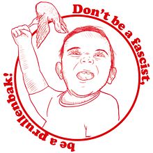 Don't be a fascist, be a prullenbak!. Un proyecto de Diseño, Ilustración tradicional, Diseño gráfico, Tipografía, Arte urbano, Creatividad, Dibujo, Diseño de logotipos, Dibujo artístico, Instagram y Dibujo digital de Mikel Urtasun Osacar - 10.12.2023