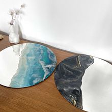 Il mio progetto del corso: Arte della resina: crea specchi originali. Arts, Crafts, Furniture Design, Making, Interior Design, Product Design, and DIY project by tittymonaco-92 - 02.22.2024
