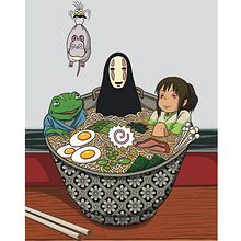 Chihiro Ramen. Digital Illustration project by Aleix Cortés - 02.20.2024