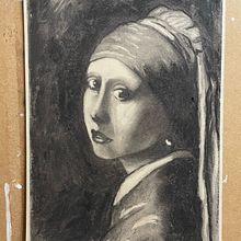 My project for course: Realistic Portraits Using Charcoal. Ilustração tradicional, Artes plásticas, Desenho, Desenho de retrato, e Desenho realista projeto de Marina Cvetkovic - 22.02.2024