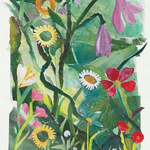 Paper Collage. Botanical Illustration, Design, Collage, Paper Craft, Drawing, and Gouache Painting project by Molly Gibbons - 02.22.2024