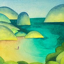 Mi proyecto del curso: Técnicas modernas de acuarela: colores, fantasía y emoción. Projekt z dziedziny Trad, c, jna ilustracja,  Sztuki piękne,  Malarstwo i Malowanie akwarelą użytkownika anaisromasanta - 22.02.2024