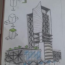 Mi proyecto del curso: Dibujo arquitectónico: de la imaginación a la conceptualización. Un proyecto de Arquitectura, Bocetado, Dibujo e Ilustración arquitectónica de Víctor Naranjo - 22.02.2024