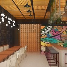 Mi proyecto del curso: Diseño de interiores para restaurantes. Interior Design, Interior Decoration, Retail Design, Spatial Design & Interior Architecture project by Jesus Alfredo Martínez Magallqanes - 11.16.2023