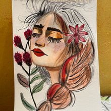 Mi proyecto del curso: Retrato ilustrado en acuarela. Traditional illustration, Fine Arts, Painting, Drawing, Watercolor Painting, Portrait Drawing, and Artistic Drawing project by Marta Patallo - 02.23.2024