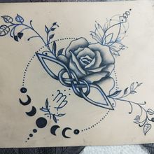 Mon projet du cours : Tatouage pour débutants. Un progetto di Design di tatuaggi di Samantha Le cunff - 23.02.2024