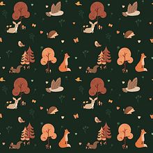 Mon projet du cours : Créations pour enfants : créez des motifs ludiques. Projekt z dziedziny Trad, c, jna ilustracja, Projektowanie produktowe, Pattern design, Ilustracja c, frowa i Ilustracje dla dzieci użytkownika marjo - 23.02.2024