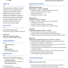 CV realizado en Canva Ein Projekt aus dem Bereich Design von Javier Ezequiel Heredia - 23.02.2024