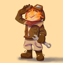My project for course: Fantasy Character Design in Procreate Ein Projekt aus dem Bereich Traditionelle Illustration, Design von Figuren, Digitale Illustration, Digitale Zeichnung und Digitale Malerei von Khalid Alhamdan - 20.02.2024