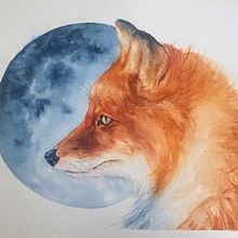 Mijn project van de cursus: Expressieve dierlijke portretten in aquarel. Traditional illustration, Watercolor Painting, Realistic Drawing, and Naturalistic Illustration project by Anneke Strootman - 02.25.2024