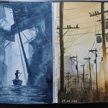 My project for course: Expressive Watercolor Painting: Create Compelling Illustrations. Artes plásticas, Pintura, e Pintura em aquarela projeto de Carolina De Assis - 25.02.2024