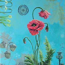 Mon projet du cours : Peinture botanique à l’acrylique. Traditional illustration, Fine Arts, Painting, Acr, lic Painting, and Botanical Illustration project by Michelle Guay - 02.26.2024