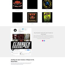 Portfolio digital Elduayen Radikal Art. Web Design, Web Development, Digital Marketing, and Portfolio Development project by Sofía Martínez Elduayen - 02.26.2024