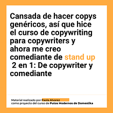 Mi proyecto del curso: Copywriting para copywriters. Advertising, Cop, writing, Stor, telling, and Communication project by paolafalvarez - 08.10.1998