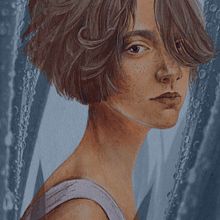 My project for course: Illustrated Portraits with Procreate. Un proyecto de Ilustración tradicional, Ilustración vectorial, Ilustración digital, Dibujo de Retrato, Artesanía y Pintura de Hanna Lazar - 26.02.2024