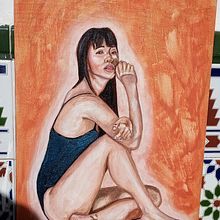 Mi proyecto del curso: Pintura de retratos femeninos con acrílico. Painting, Acr, and lic Painting project by Angélica Botero - 02.28.2024