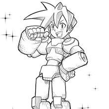 Megaman - Mangá Style. Un proyecto de Ilustración tradicional, Diseño de personajes y Manga de Matheus Vitor Rodrigues Silverio - 27.02.2024