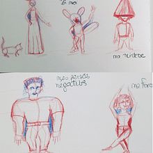 Mon projet du cours : Techniques de croquis quotidien pour débutants. Character Design, Sketching, Pencil Drawing, Sketchbook, and Drawing project by Solweig Gerbier - 02.28.2024