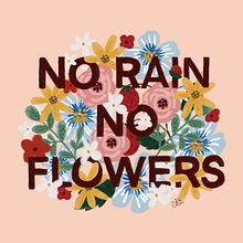 No rain no flowers. Digital Illustration project by Chiara Bacchini - 02.28.2024