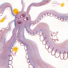 Senhor polvo. Un progetto di Illustrazione tradizionale e Illustrazione infantile di Lara Bordalo - 28.02.2024