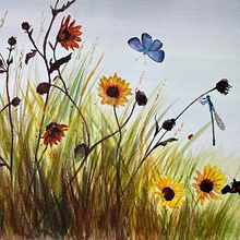 My project for course: Illustrating the Natural World with Watercolor and Charcoal. Traditional illustration, Painting, and Naturalistic Illustration project by Cecilia Capestany - 02.28.2024