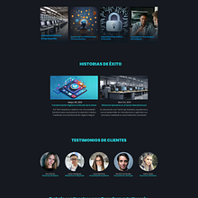 Diseño en Figma de una pagina web para una empresa de soluciones tecnológicas . Un progetto di Design, UX / UI e Web design di emanuelcastillap - 30.01.2024