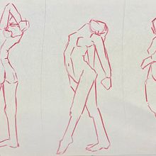 DA- esbossos anatomia 3x5min. Pencil Drawing, Artistic Drawing, Figure Drawing, and Drawing project by yaiza alcalá mateo - 02.29.2024