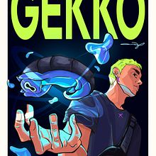 Meu projeto do curso: Ilustrações dinâmicas: crie desenhos que saltam do papel - Gekko. Traditional illustration, Character Design, Drawing, and Digital Illustration project by Marcella Mantovani - 02.24.2024