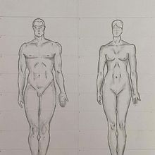 Dibuix artístic. La figura humana. Pencil Drawing, and Figure Drawing project by Irene Ponce - 03.01.2024