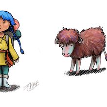 Character studies for a children's book. Ilustração digital, e Design de personagens projeto de Eva-Lotta Kastilan - 01.03.2024