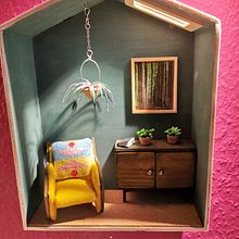 Mein Abschlussprojekt für den Kurs: DIY Miniaturhäuser und -möbel für Anfänger. Un progetto di Artigianato, Design di giocattoli e DIY di janinefeld - 01.03.2024