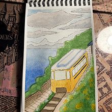 Mon projet du cours : Peinture à l'aquarelle : environnements et scènes aux couleurs vives. Un proyecto de Bellas Artes, Pintura, Dibujo y Pintura a la acuarela de tigal - 02.03.2024