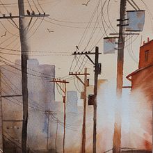 My project for course: Expressive Watercolor Painting: Create Compelling Illustrations. Un progetto di Belle arti, Pittura e Pittura ad acquerello di Kata Bagi - 02.03.2024
