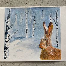 My project for course: Expressive Animal Portraits in Watercolor. Watercolor Painting, Traditional illustration, Realistic Drawing, and Naturalistic Illustration project by alybone - 03.02.2024