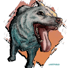 Ilustración mixta Milo (física/digital). Compañero canino. . Traditional illustration, Digital Illustration, Character Design, Graphic Design, Ink Illustration, and Digital Drawing project by pablodlr98 - 01.20.2024