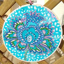 Boho embroidery. Arts, and Crafts project by Marie ROUSSEL - 02.23.2024