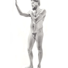 Mi proyecto del curso: Dibujo realista de la figura humana. Ilustração tradicional, Artes plásticas, Esboçado, Desenho a lápis, Desenho, Desenho realista, e Desenho anatômico projeto de Begoña Blázquez Parro - 03.03.2024