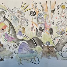 Mijn project van de cursus: Artistieke identiteit: ontdek je eigen stijl. Un progetto di Illustrazione tradizionale, Bozzetti, Creatività, Disegno e Sketchbook di Ilse Van Esch - 03.03.2024